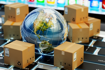 Titelbild der Studie Internationaler E-Commerce – Chancen und Herausforderungen aus Händlersicht